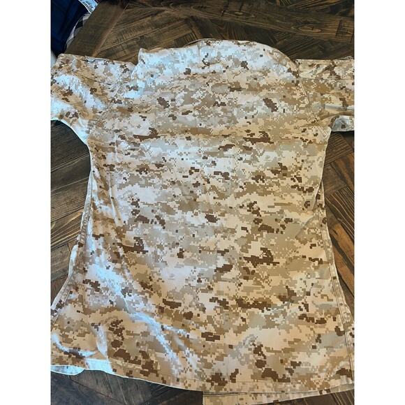 USMC Marine Corps Combat Digital Camo Desert Uniform Shirt Men Small- Long Top - Picture 14 of 14